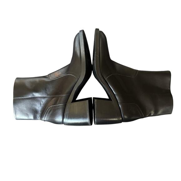 Steve Madden Phillie Block Heel Leather Ankle Boot Women’s Size 10 - Picture 5 of 7